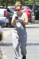 KALEY CUOCO Leaves a Gym and Shopping at Jersey Mike