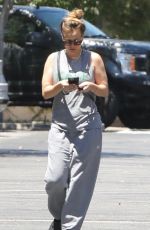 KALEY CUOCO Leaves a Gym and Shopping at Jersey Mike