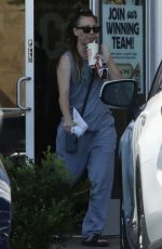 KALEY CUOCO Leaves a Gym and Shopping at Jersey Mike