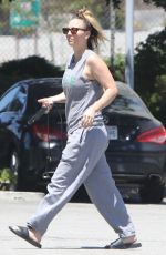 KALEY CUOCO Leaves a Gym and Shopping at Jersey Mike
