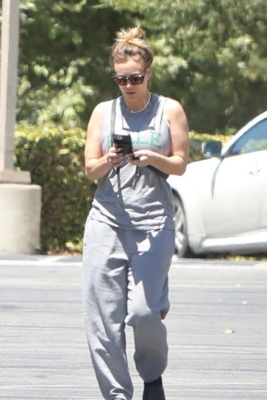 KALEY CUOCO Leaves a Gym and Shopping at Jersey Mike