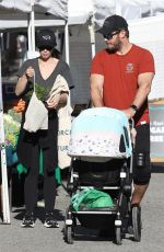 KATHERINE SCHWARZENEGGER and Chris Pratt Out with Their Baby in Los Angeles 08/27/2023