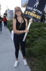 KATHRYN COCHRANE at SAG-Aftra and WGA Picket Line at Netflix Offices in Los Angeles 08/14/2023