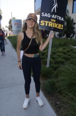 KATHRYN COCHRANE at SAG-Aftra and WGA Picket Line at Netflix Offices in Los Angeles 08/14/2023