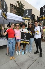 KATIE CASSIDY and WILLA HOLLAND at Picket Line at Warner Brothers Studios in Burbank 08/11/2023