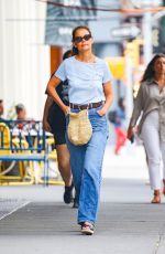 KATIE HOLMES in Denim Out in New York 08/04/2023