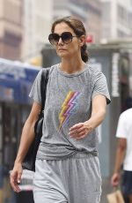KATIE HOLMES Leaves a Gym in New York 08/10/2023