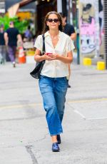 KATIE HOLMES Out and About in New York 08/08/2023