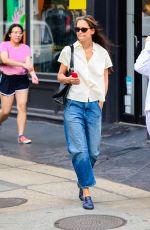 KATIE HOLMES Out and About in New York 08/08/2023