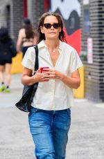 KATIE HOLMES Out and About in New York 08/08/2023
