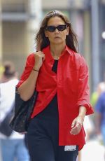 KATIE HOLMES Out and About in New York 08/14/2023