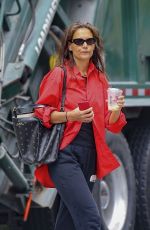 KATIE HOLMES Out and About in New York 08/14/2023