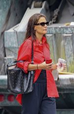 KATIE HOLMES Out and About in New York 08/14/2023