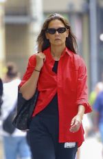 KATIE HOLMES Out and About in New York 08/14/2023