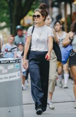 KATIE HOLMES Out in New York 08/09/2023