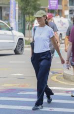 KATIE HOLMES Out in New York 08/09/2023