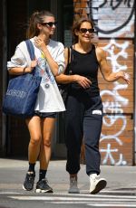 KATIE HOLMES Out with a Friend in New York 08/14/2023
