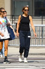 KATIE HOLMES Out with a Friend in New York 08/14/2023