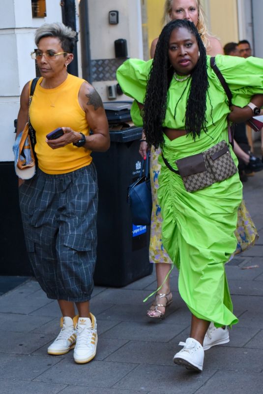 KELLY HOLMES and DAWN BUTLER Night Out in New York 08/23/2023