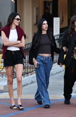 KENDALL JENNER, LAUREN PEREZ, JESSE JO STARK and Fai Khadra Out Shopping at Malibu Country Mart 08/12/2023