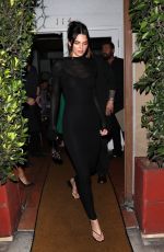 KENDALL JENNER Out for Dinner at Giorgio Baldi in Santa Monica 08/19/2023