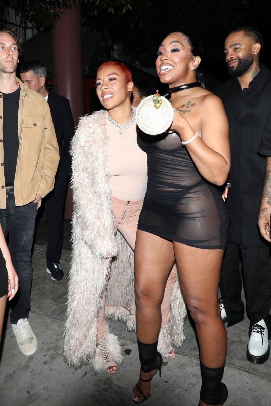 KEYSHIA COLE and YUNG MIAMI Arrives at Dwyane Wade