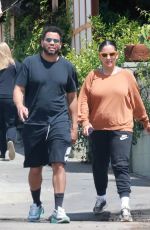 KHATIRA RAFIQZADA Out for Breakfast at All Time Restaurant in Los Feliz 08/22/2023