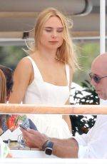 KIMBERLEY GARNER and Andreas Anthis on a Lunch Date in Saint-Tropez 07/31/2023