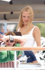 KIMBERLEY GARNER and Andreas Anthis on a Lunch Date in Saint-Tropez 07/31/2023