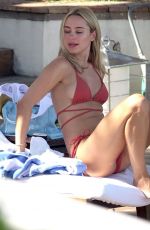 KIMBERLEY GARNER in Bikini at a Pool in Capri 08/17/2023