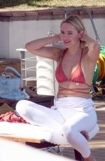 KIMBERLEY GARNER in Bikini at a Pool in Capri 08/17/2023