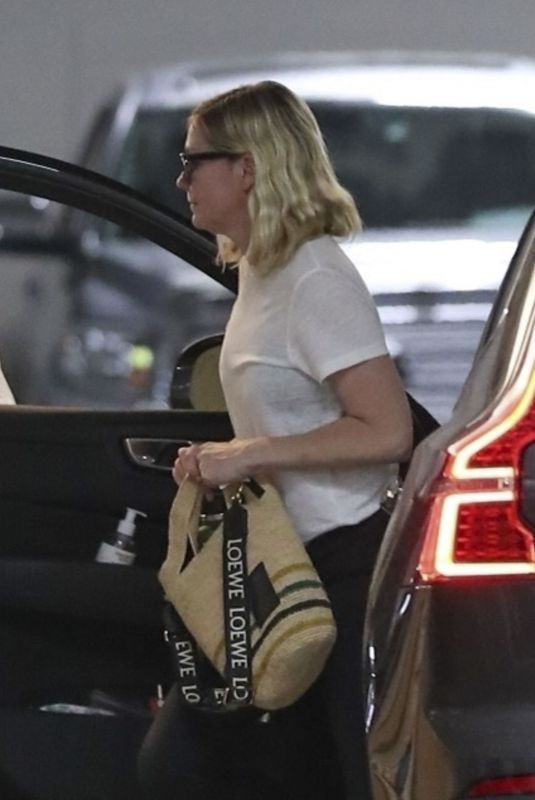 KIRSTEN DUNST Arrives at a Spa in West Hollywood 08/16/2023