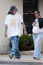 KOURTNEY KARDASHIAN and Travis Barker Out in Los Angeles 08/02/2023