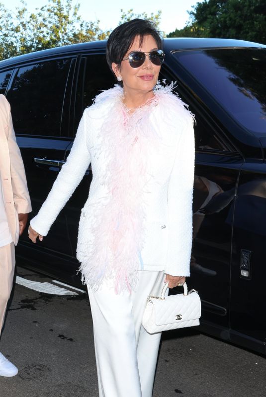 KRIS JENNER Arrives at Fundacion Tijuana Sin Hambre Charity Event in Brentwood 08/26/2023