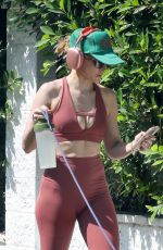 KRISTEN BELL Out for Power Walk with Her Dog in Los Feliz 08/13/2023
