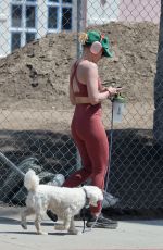 KRISTEN BELL Out for Power Walk with Her Dog in Los Feliz 08/13/2023
