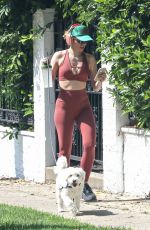 KRISTEN BELL Out for Power Walk with Her Dog in Los Feliz 08/13/2023