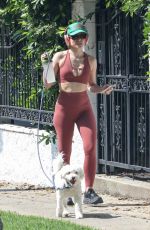 KRISTEN BELL Out for Power Walk with Her Dog in Los Feliz 08/13/2023