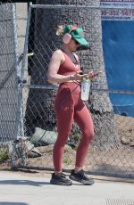 KRISTEN BELL Out for Power Walk with Her Dog in Los Feliz 08/13/2023