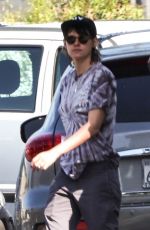 KRISTEN STEWART Out Shopping for Oat Milk with Her Assistant in Los Feliz 08/04/2023