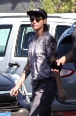 KRISTEN STEWART Out Shopping for Oat Milk with Her Assistant in Los Feliz 08/04/2023