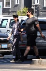 KRISTEN STEWART Out Shopping for Oat Milk with Her Assistant in Los Feliz 08/04/2023