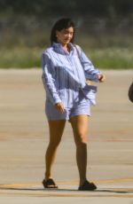 KYLIE JENNER Arrives at Airport in Perugia 08/12/2023