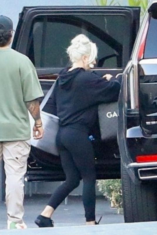 LADY GAGA Leaves a Cafe in Studio City 08/23/2023