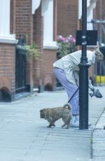 LADY VICTORIA HERVEY Out with Her Dog in Chelsea 08/07/2023