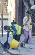 LADY VICTORIA HERVEY Out with Her Dog in Chelsea 08/07/2023