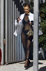 LALA KENT at a Filming Session in West Hollywood 08/05/2023