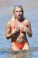 LANA JENKINS, MARY BEDFORD, GABBY ALLEN, TANYA MENHENGA and DAISY TOMLINSON in Bikinis in Mykonos 07/30/2023