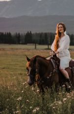 LARSEN THOMPSON at a Photoshoot, July 2023