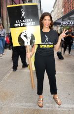 LAURA GOMEZ at SAG-AFTRA Strike in New York 08/04/2023